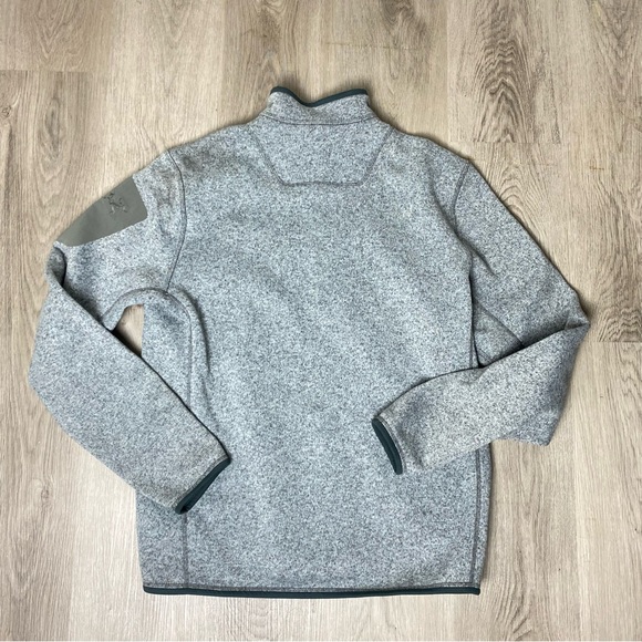 *SOLD* Arc'teryx Covert Cardigan Fleece Jacket Full Zip Heather Gray Green Men's - Picture 4 of 5